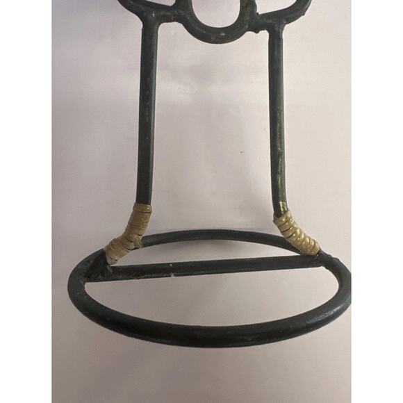 Laurdis Lonberg~Rattan~Metal Woman / Man Raffia Candleholder Vintage 80’s/90�� - Picture 7 of 7